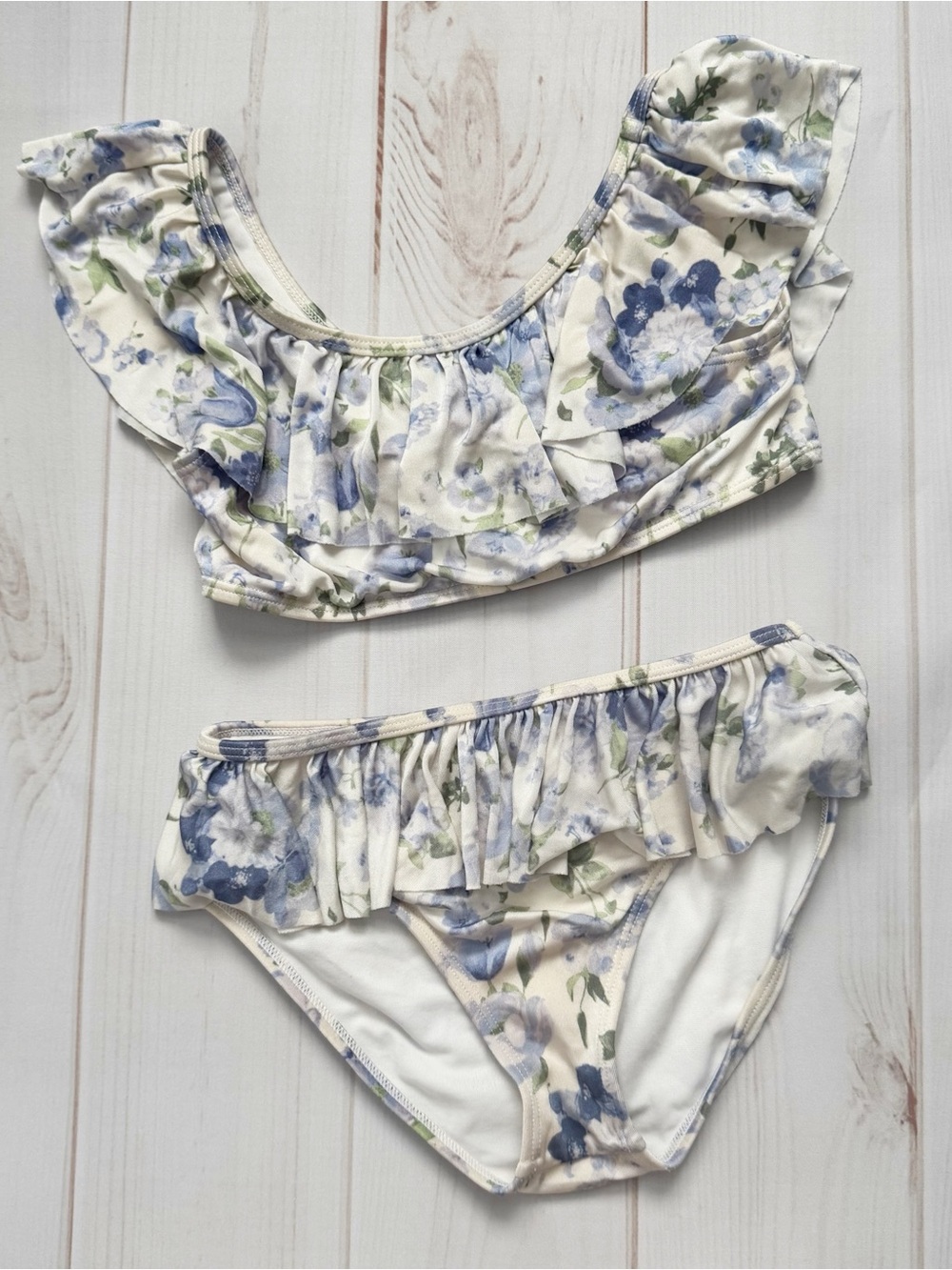 Janie and Jack Floral Ruffle Swimsuit